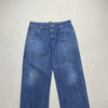 Blue Embroidery Jeans W36