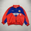 Vintage 90s Blue and Red Track Jacket Men's Large