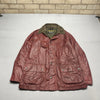 Red Barbour Wax Jacket Men's Large