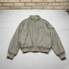 Khaki Bomber Flight Jacket Women's Medium