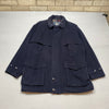 Vintage 90s Navy Burberrys Wool Coat Men's Large