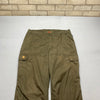 Khaki Green Fjallraven Hiking Pants W38