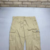 Khaki Wrangler Workwear Trousers W38