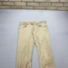 Beige Wrangler Straight Fit Jeans W34