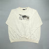 Grey Embroidery Sweatshirt Men's XXL