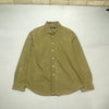 Khaki Green Polo Ralph Lauren Dress Shirt Men's Large