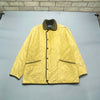 Yellow Barbour Quilted Jacket Men's Large