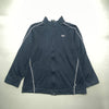 Vintage 90s Navy Reebok zip up Sweatshirt Youth's XXL