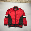 Vintage Black and Red Umbro Track Jacket Women's Medium