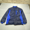 Navy and Blue Starter Puffer Jacket Men's XL