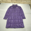 Purple North Face Puffer Long Coat Women's Medium