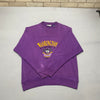 Purple Embroidery Sweatshirt Men's Large