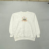 Grey Embroidery Sweatshirt Men's Medium