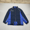 Vintage Navy and Blue Reebok Puffer Jacket Men's Small