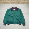 Green Columbia Bomber Jacket Men's Large