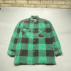 Black and Green Flannel Jacket Men's Large