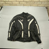 Black and White Biker Jacket Men's XXXL