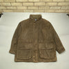 Brown Nautica Leather Jacket Men's Large