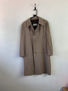 Grey Aquascutum Trench Coat Men's Medium