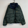 Vintage Green and Navy Nautica Reversible Jacket Men's L/XL