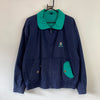 Navy and Cyan Windbreaker Men's Medium