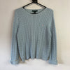 Light Blue Ralph Lauren Cable Knit Sweater Women's Large