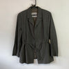 Vintage 90s Grey Burberrys Blazer Jacket Women's Large