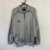 Grey Adidas Track Jacket Men's Large