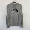 Grey North Face Hoodie Men's Small