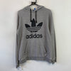 Grey Adidas Hoodie Men's Medium