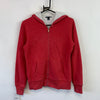 Red Tommy Hilfiger zip up Hoodie Men's Small