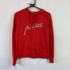 00s Red Adidas Hoodie Women's Medium