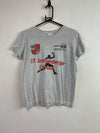 Grey Graphic Print T-Shirt Youth's XL