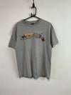 Grey Graphic Print T-Shirt Large