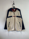 Vintage 90s Beige and Navy Adidas Windbreaker Men's Large