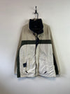 Navy and Beige Nautica Reversible Fleece Jacket Men's XXL