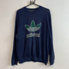 Vintage 90s Navy Adidas Sweatshirt Men's Large