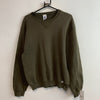 Vintage 90s Green Russell Athletic Blank Sweatshirt Men's Medium