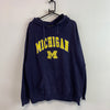 Vintage Navy Michigan Hoodie Men's XL