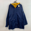 00s Yellow and Navy Nike Fleece Reversible Jacket Men's XXL