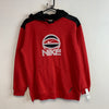 00s Black and Red Nike Hoodie Women's XL