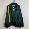 Green 7 Logo NFL Green Bay Packers Windbreaker Men's XL