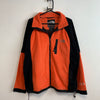 Black and Orange North Face Fleece Jacket Men's Large