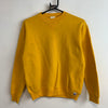 Vintage 90s Yellow Russell Athletic Blank Sweatshirt Youth's Small