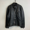 Black Leather Jacket Men's Large