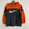 00s Orange and Grey Nike Hoodie Women's Medium