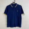 Navy Fred Perry Polo Shirt Men's Medium