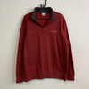 Red Columbia Quarter zip Men's Large