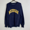 Vintage 90s Navy Steve & Barry's Michigan Sweatshirt Men's Medium