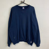 Vintage 90s Navy Russell Athletic Blank Sweatshirt Men's XXL